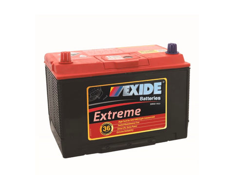 EXIDE EXTREME XN70EX 36 MONTH WARRANTY SUV / 4WD / LIGHT BATTERY.