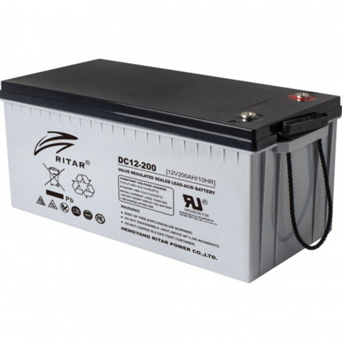 RITAR - DC12-200 12V 200AH - Deep Cycle VRLA Batteries