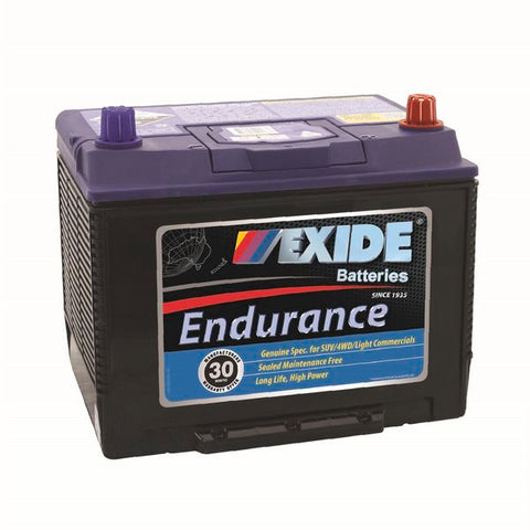 EXIDE ENDURANCE N50ZZLMF  SUV / 4WD / LIGHT COMMERCIAL 30 MONTH WARRANTY BATTERY.