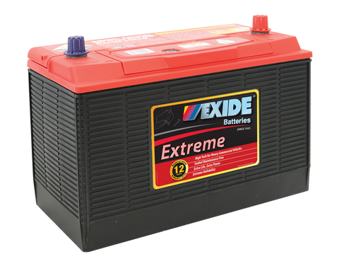 EXIDE EXTREME 31-1100MF / 31-1100 MFF HEAVY COMMERCIAL 1000 CCA 12 MONTH WARRANTY BATTERY.