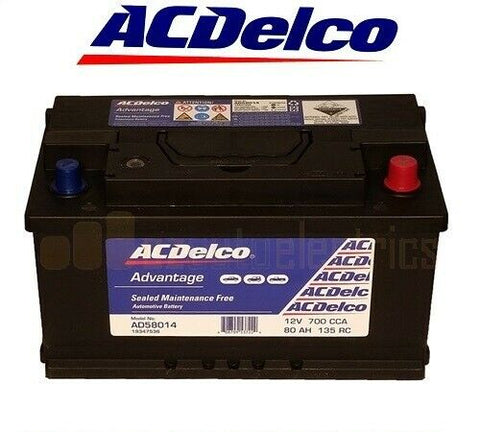 ACDELCO AD58014 ( MF77 / 5372 / DIN75L MF / 475 ) 24 MONTH WTY BRAND NEW BATTERY ON SALE NOW
