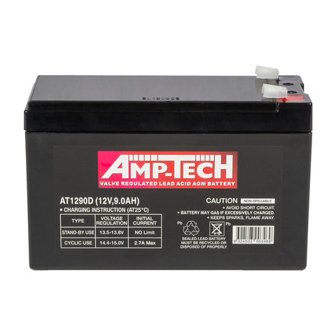 SUPERCHARGE AT1290D AMP-TECH-DEEP CYCLE 12 MONTH WARRANTY BATTERY.
