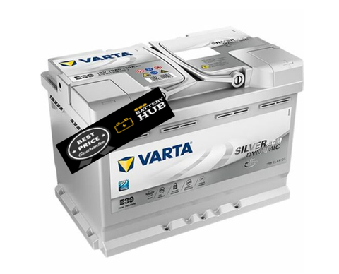 VARTA E39 SILVER DYNAMIC STOP / START 36 MONTH WARRANTY AGM BATTERY.