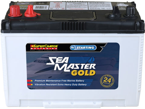 Supercharge MFM70 Sea Master Gold Marine 720 CCA 24 Month Warranty Battery