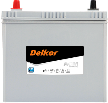 Delkor AGM S46B24R / NS60 AGM  370CCA STOP START 3YEAR WARRANTY BATTERY