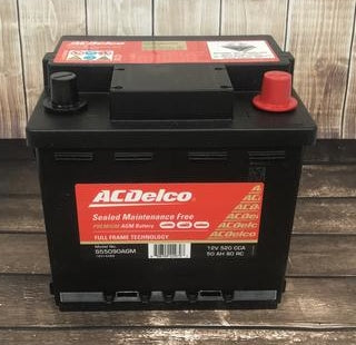 AC Delco S55090 AGM  / DIN 36H AGM  Start / Stop Battery 520CCA