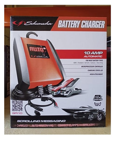 Schumacher SPi10 Digital Scrolling Display Battery Charger With 24 Month Warranty.