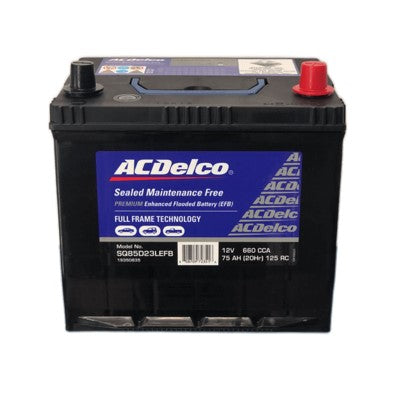 ACDELCO SQ85D23LEFB START STOP 24 MONTH WARRANTY BATTERY.
