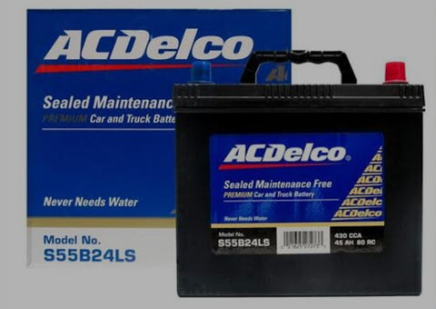 ACDelco Premium S55B24LS / 60CMF / 341 / NS60LS / 55B24LS / 2136 Automotive Battery