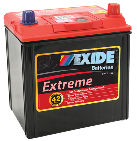 EXIDE EXTREME X40CMF 400 CCA UP TO 42 MONTH WARRANTY BATTERY