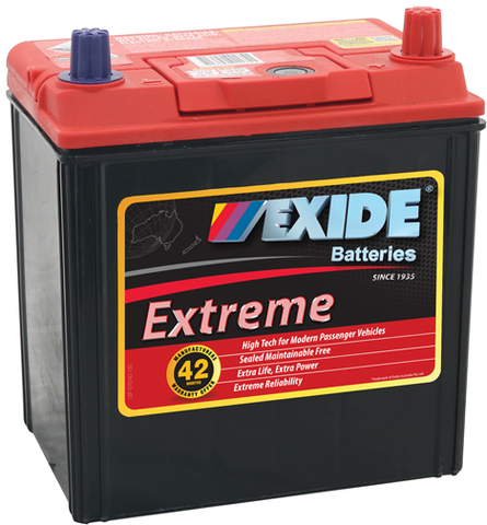 EXIDE EXTREME X40CPMF 400 CCA UP TO 42 MONTH WARRANTY BATTERY