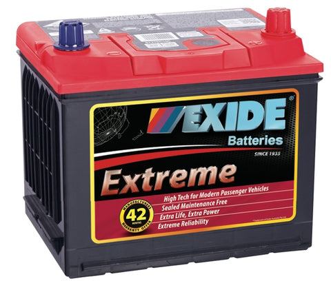 EXIDE EXTREME X43MF 410 CCA UP TO 42 MONTHS WARRANTY VEHICLE BATTERY