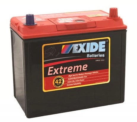 EXIDE EXTREM X60CPMF CAR BATTERY WITH 42 MONTH WARRANTY BATTERY.