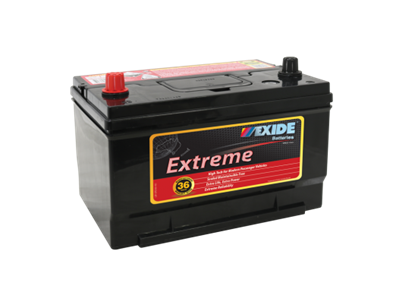 EXIDE EXTREME X65DMF UP TO 36 MONTH WARRANTY PASSENGER BATTERY.
