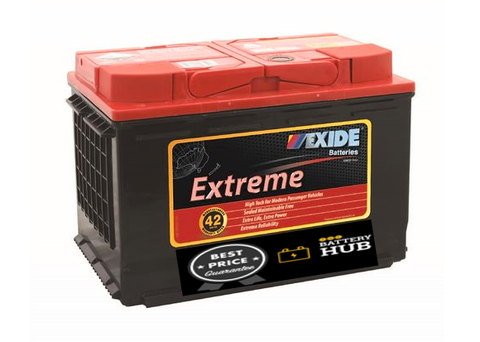 EXIDE EXTREME XDIN66HDMF -42 MONTH WARRANTY CAR BATTERY.