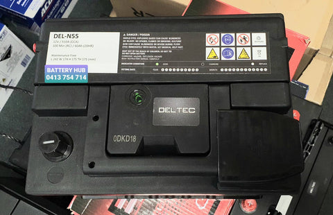 DELTEC N55 510 CCA MAINTENANCE FREE MODERN TECHNOLOGY BATTERY