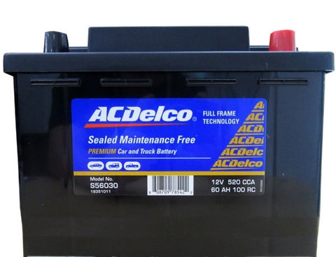 AcDelco S56030  Premium Battery DIN3LHMF / 461 / MF55H / DIN55H / 3554 3Yr Warranty.