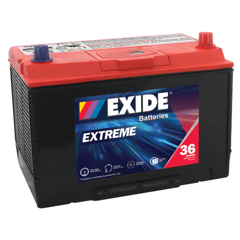 EXIDE EXTREME XN70ZZLMF 36 MONTH WARRANTY BATTERY.