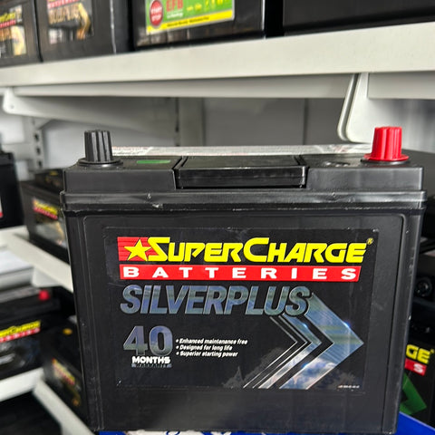 SUPERCHARGE SILVERPLUS SMFNS60LS JAPANESE AUTOMOTIVE 480 CCA 40 MONTH WARRANTY BATTERY.