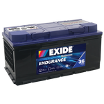EXIDE ENDURANCE DIN88MF / DIN85L / SMF85L HEAVY DUTY 810 CCA 36 MONTH WARRANTY BATTERY.
