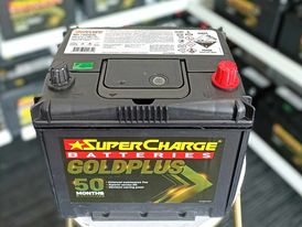 SUPERCHARGE MF75D23L GOLDPLUS 4WD 650CCA 50 MONTH WARRANTY BATTERY