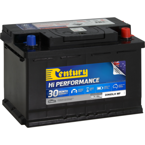 Century Hi Performance Car Battery DIN65LH MF - 30 Months Warranty