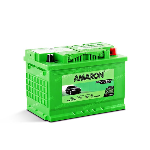 Amaron Pro Series MF Battery Din74 DIN66H DIN65LH  36 MONTHS WARRANTY