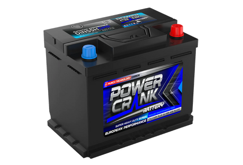 POWER CRANK DIN55H / CMF53L DIN 625 CCA 2 YEARS WARRANTY EUROPEAN BATTERY