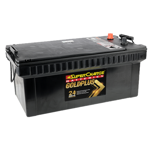 SUPERCHARGE GOLDPLUS EMFN200R 1150 CCA 24 MONTH WARRANTY TRUCK BATTERY.