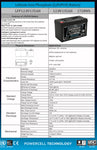POWER AGM LFP12.8V135AH LITHIUM BATTERY 5 YEARS WARRANTY