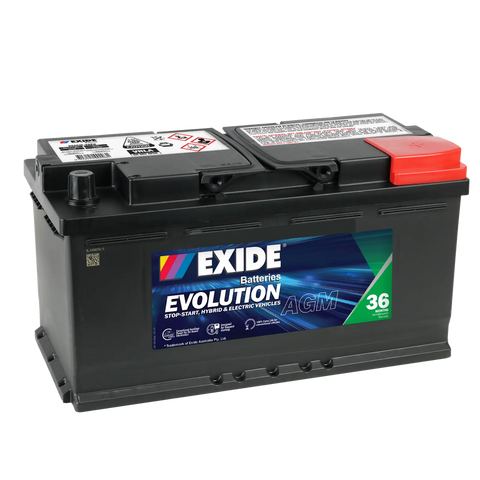 EXIDE EVOLUTION SSAGM88EU 36 MONTH WARRANTY AGM BATTERY / MF88HSS / DIN85LH AGM G14 / LN5 595 901 090  / DIN88 AGM / DIN88LHAGM S59590AGM - 3888 SA 59520