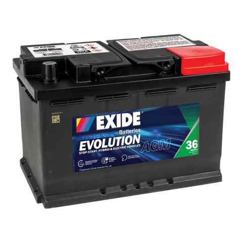 EXIDE EVOLUTION SSAGM66EU 36 MONTH WARRANTY AGM BATTERY .