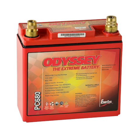 12V 170CCA 24RC ODYSSEY PC680MJT AGM 12V18 M6 OR SAE 0 185MM X 79MM X 192MM