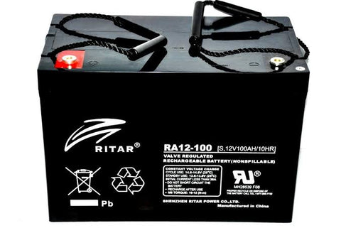 RITAR AGM 100AH BATTERY 1 YEAR WARRANTY