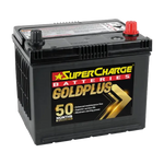 SUPERCHARGE GOLDPLUS MF53 / 68 MF / 58VT 650 CCA 50 MONTH WARRANTY  BATTERY.