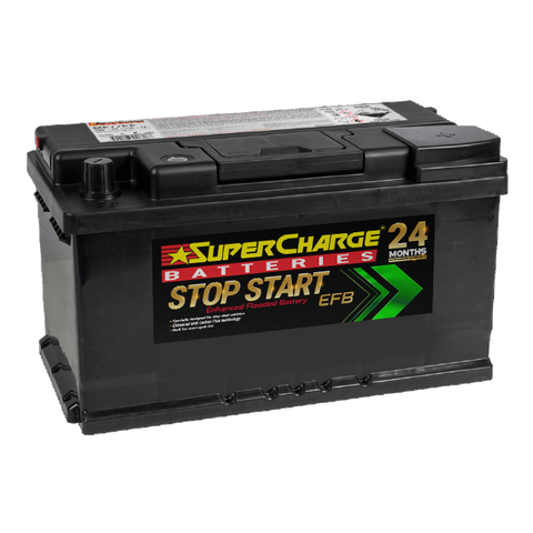 SUPERCHARGE MF77EF START STOP EFB 780 CCA 24 MONTH WARRANTY BATTERY.