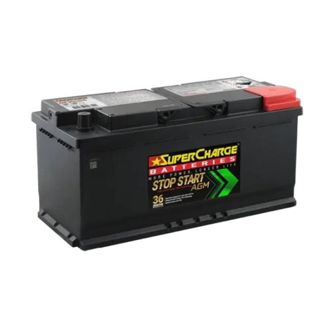 SUPERCHARGE START STOP MF95HSS AGM 950 CCA 36 MONTH WARRANTY BATTERY.