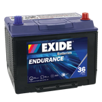 EXIDE ENDURANCE N50ZZLMF  SUV / 4WD / LIGHT COMMERCIAL 36 MONTH WARRANTY BATTERY.