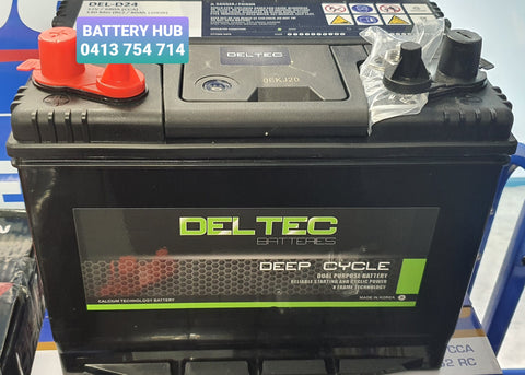 DELTEC D24 -80AH NS70 / D50Z DUAL PURPOSE DEEP CYCLE 24 MONTH WARRANTY BATTERY.