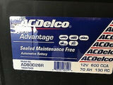 ACDELCO AD80D26R / MF80D26R / NS70 / N50ZZMF AC DELCO  2 YEAR WTY BRAND NEW BATTERY