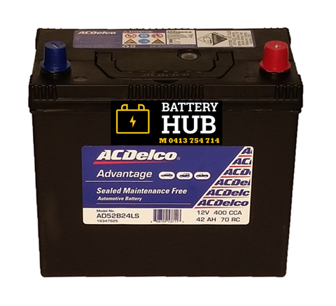 ACCORD EURO / YARIS HEAVY DUTY ACDELCO AD52B24LS - 2 YEARS WARRANTY BATTERY