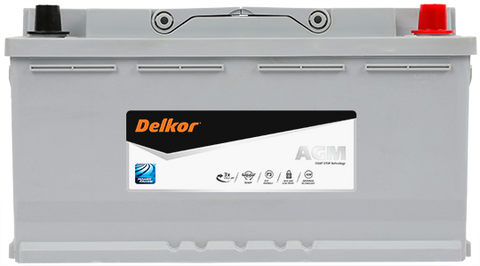 DELKOR AGM LN5 /A0055411001/ SSAGM88EU / MF88HSS / DIN85LH AGM / 4F0915105E START STOP 3 YEAR WARRANTY BATTERY @ THE BATTERY HUB