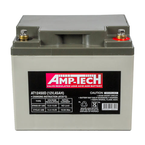 AMP-TECH VRLA  AGM MOBILITY SCOOTER AT12450D Battery.