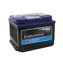 EXIDE ENDURANCE DIN55MF / DIN53LMF / S566220 30 MONTH WARRANTY BATTERY .