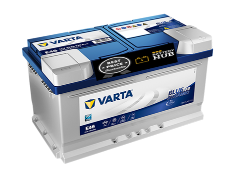 VARTA E46 / DIN77EFB / DIN75 EFB BLUE DYNAMIC-30 MONTH WARRANTY EFB BATTERY.