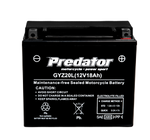 PREDATOR 12V GYZ20L / SIX20L SEALED MOTORCYCLE BATTERY,1YEAR WARRANTY