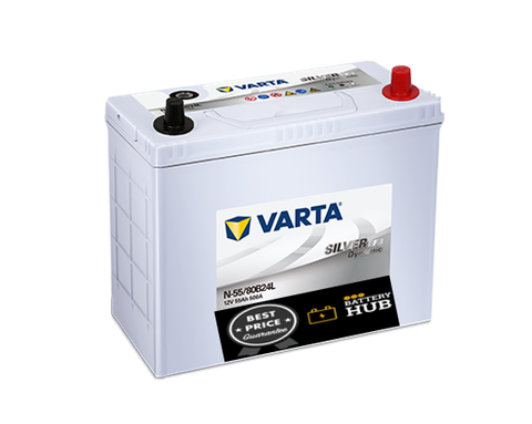 VARTA N55 / 80B24L START STOP & DUAL PURPOSE -30 MONTH WARRANTY BATTERY.