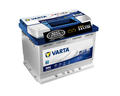 VARTA N60 BLUE DYNAMIC-30 MONTH WARRANTY CAR BATTERY.