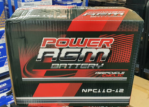 NPC-110 Power AGM Deep Cycle 110AH Battery