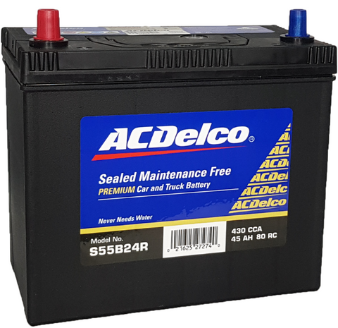 AC Delco Premium S55B24R Maintenance Free 430 CCA 3 Year Warranty Battery.